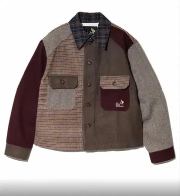 go slow caravan 멀티 컬러 패치워크 자켓 남녀 공용 L