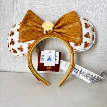홍콩 디즈니랜드 미니 머리띠 와플 버터