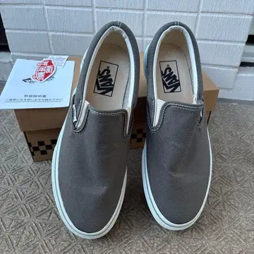 VANS 그레이 슬립온 25cm used