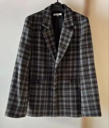MOUSSY 체크 무늬 테일러드 자켓 M