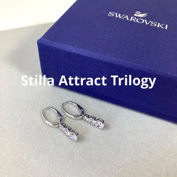 SWAROVSKI Stilla Attract Trilogy 후프 귀걸이