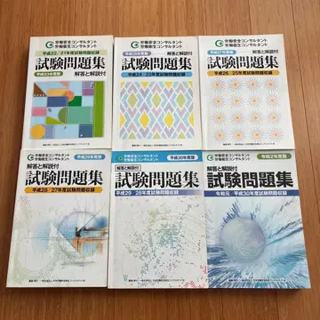 노동 위생 안전 컨설턴트 시험 문제집 6권