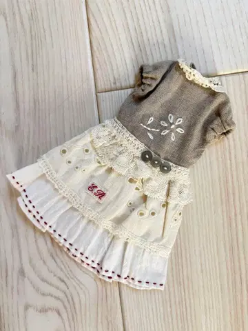 네오 브라이스 리카짱 아웃핏 자수 레이스 드레스