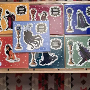 해피 할로윈 복권 디즈니 아크릴 스탠드 7개 세트