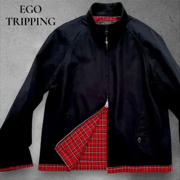 EGO TRIPPING 스탠드 카라 자켓 체크 더블 지퍼