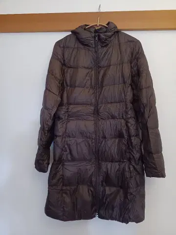 울트라 라이트 다운 롱 자켓 다크 브라운