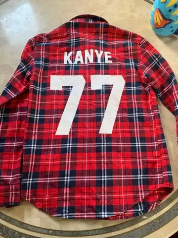 LES(ART)ISTS 레드 체크 플란넬 셔츠 S