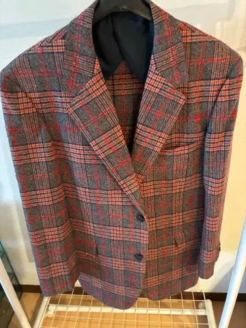 Zero 체크 무늬 테일러드 자켓