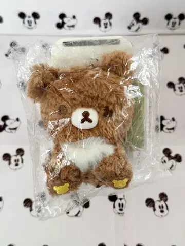 산엑스 차이로이코구마 카페 컬러 봉제 인형