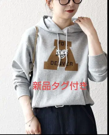 택 포함 새상품 [ SHIPS any 별주 ] 로고 프린트 후드티