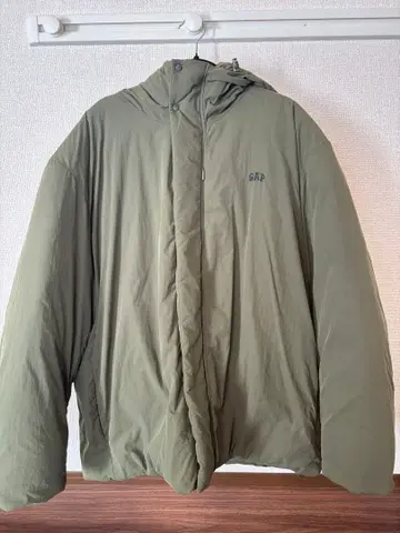 갭 GAP 카키 다운 자켓 드로코드 포함 XL 올리브