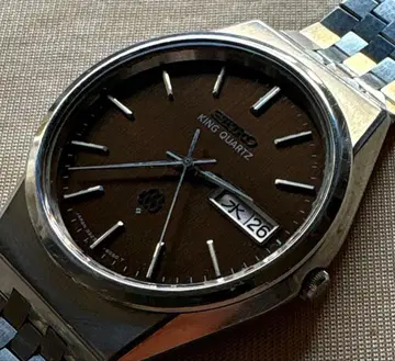 SEIKO 킹 트윈 쿼츠 브라운 다이얼 9923-8050 작동