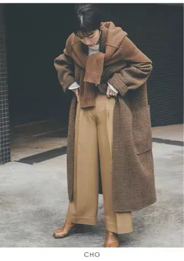 Todayful 오버 체크 코트