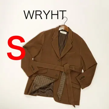 H3955 라이트 캐시미어 혼방 허리 리본 자켓 코트