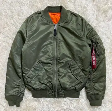 새상품급 알파인더스트리 MA-1 플라이트 자켓 S 세이지 그린