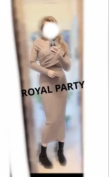 ROYAL PARTY 니트 롱 원피스 새상품급