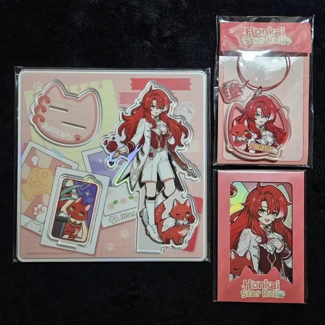 붕스 치비 아젠티 고양이 아크릴스탠드 키링 포카 붕괴 스타레일