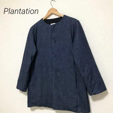 플랜테이션 다운 자켓 인디고