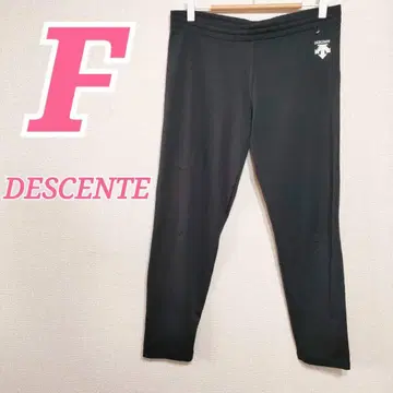 DESCENTE 데상트 블랙 스웨트 팬츠 저지 스포츠