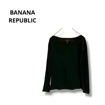 [ 바나나리퍼블릭 ] 니트 스웨터 긴팔 메리노울 심플 블랙 XS