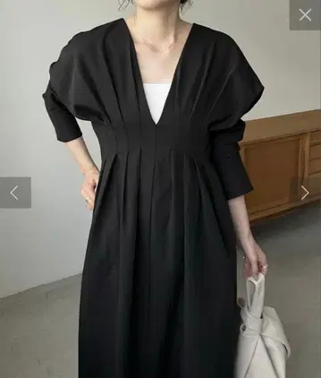 카프리슈 마쥬 허리 턱 원피스 블랙 블랙 PS