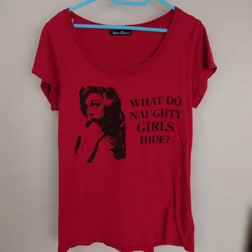 Hysteric Glamour 그래픽 T셔츠 레드