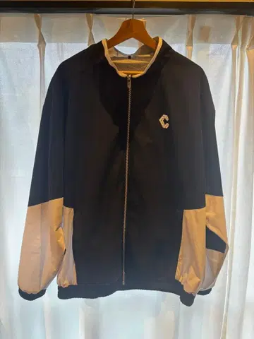 CRONOS 나일론 자켓 블랙/화이트 40