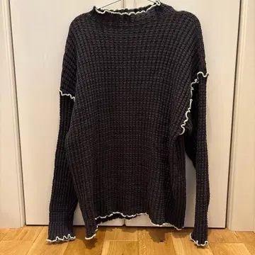 FREAK'S STORE 헤비 와플 멜로 하이넥 니트