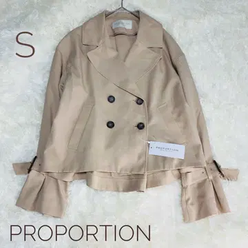 [택 포함 새상품] PROPORTION 베이직 숏 트렌치코트 S