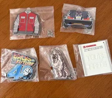 백투더퓨처 후류 복권 F상 러버 키링 전 5종 세트