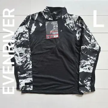 이븐리버 드라이 텐션 하프 지퍼 ME206 블랙 L 사이즈