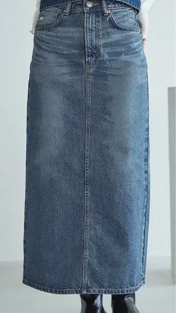 SOMETHING 데님 타이트 롱 스커트 S 사이즈