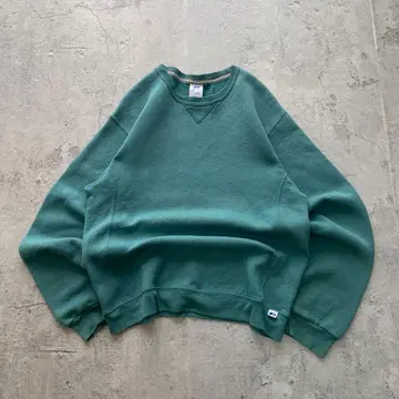 90s~ 러셀 애슬레틱 USA 구제 의류 무지 맨투맨 어스 컬러