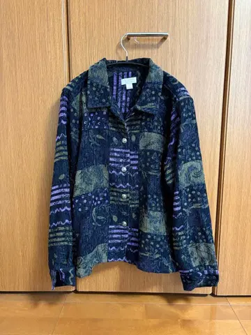 Christopher & Banks XL 자켓 구제 의류 보라색