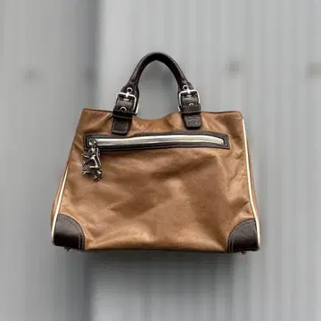 양가죽 Pringle B5 대응 가죽 토트백 브라운