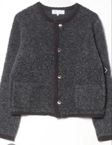 그레이 노카라 자켓 단추식