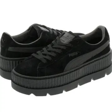 PUMA 블랙 펜티 콜라보 스니커즈 통굽 스웨이드