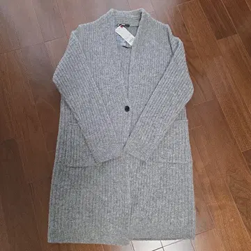 유니클로 그레이 리브 가디건 S 사이즈