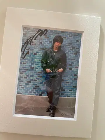 미즈시마 히로 친필 사인 사진 가면라이더