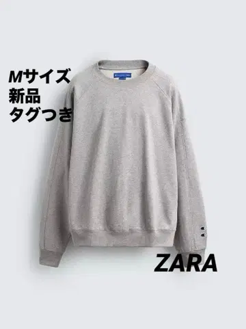 [ 완판템 ] ZARA CHAMPION ZARA 패치 크루넥 맨투맨 셔츠