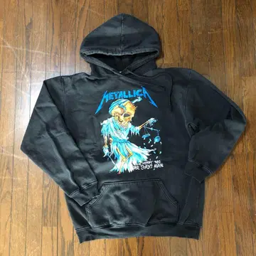METALLICA 그래픽 후드티 블랙