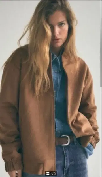 ZARA 스웨이드 느낌 봄버 자켓