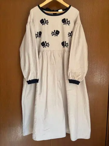 Samansa Mos2 리사이클 코튼 자수 원피스