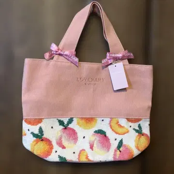 LOVERARY by FEILER 복숭아 패턴 토트백