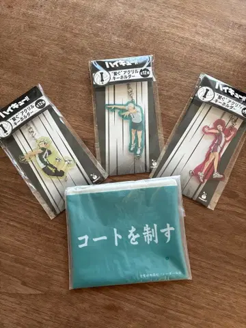 하이큐!! 아크릴 키링 3종 파우치 세트