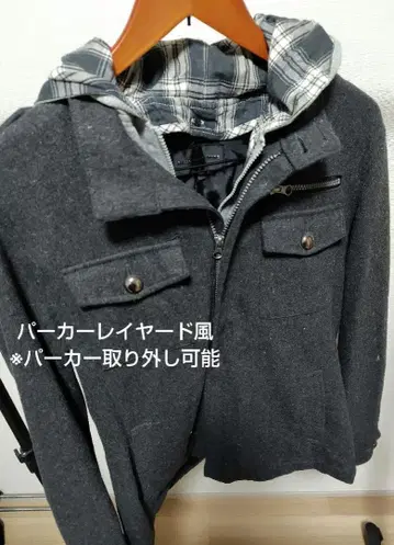 후드티 레이어드 스타일 코트