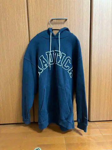 NAUTICA 네이비 빅 로고 후드티 L 사이즈