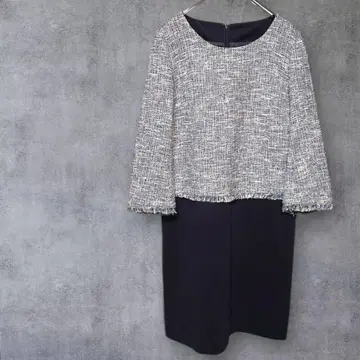 포멀 긴팔 무릎 기장 원피스 [13AR] 지퍼 세레모니 시치고산