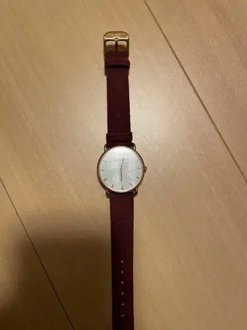 PAUL HEWITT 아날로그 손목시계 버건디