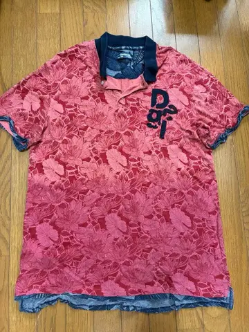 Desigual 꽃무늬 피케 셔츠 XXL
